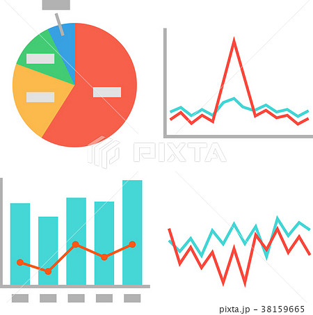 様々なグラフのイメージのイラスト素材 38159665 Pixta
