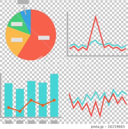 様々なグラフのイメージ 38159665