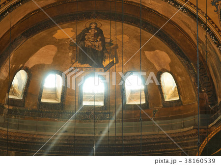 The interior of Hagia Sophia, Istanbul, Turkey. The interior of Hagia Sophia, Istanbul, Turkey. 38160539
