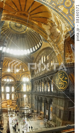 interior of the mosque Hagia Sofia interior of the mosque Hagia Sofia 38160571