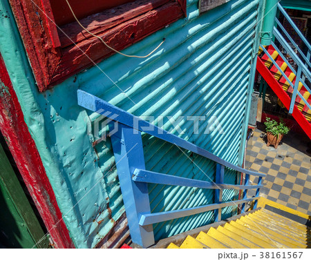 Colorful houses in Caminito, Buenos Aires 38161567