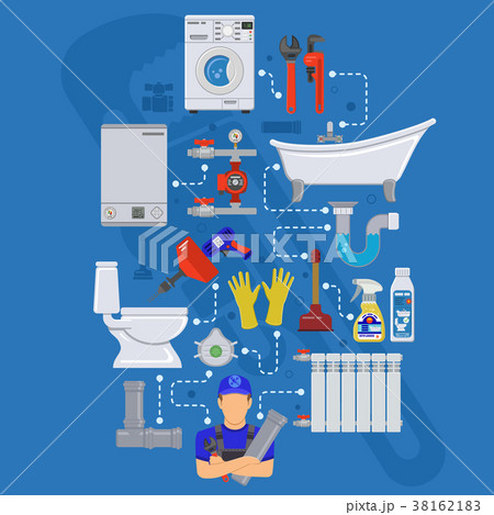 Plumbing Service Infographics 38162183