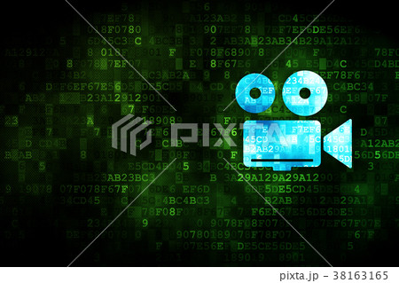 Tourism concept: Camera on digital background Tourism concept: Camera on digital background 38163165