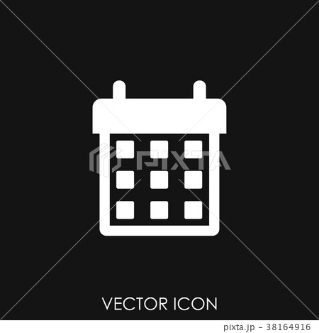 Calendar Icon in trendy flat style 38164916