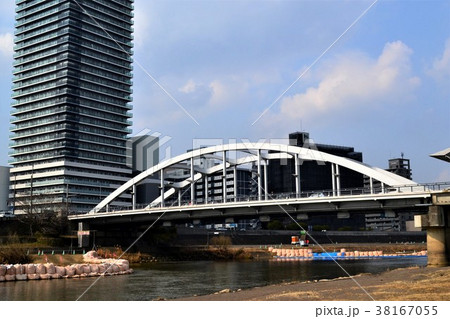 熊本駅前　白川橋周辺の風景 38167055