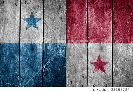 wooden background with the country flag 38168284