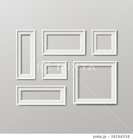 Blank Picture Frame Template Composition Set 38168358