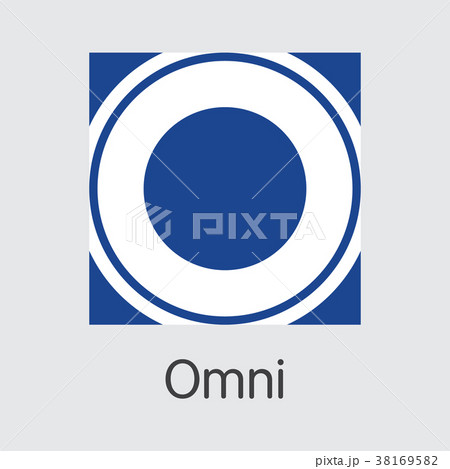 Omni Cryptocurrency - Vector Colored Logo. 38169582