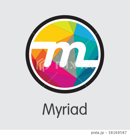 Myriad - Cryptocurrency Colored Logo. 38169587