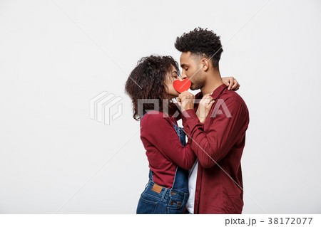 Two young attractive african american dates behind Two young attractive african american dates behind 38172077