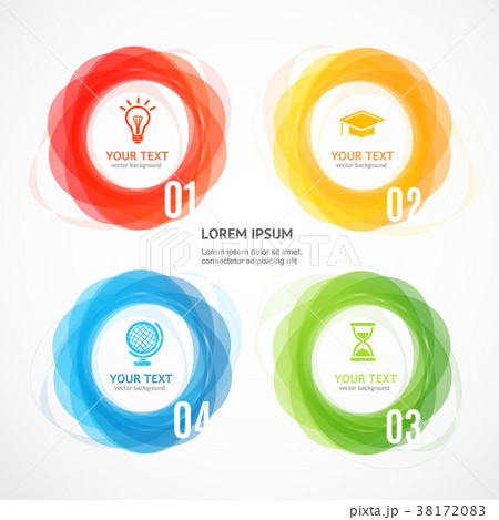 Abstract Geometric Circle Shape Infographic Banner 38172083