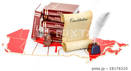 Constitution of Canada concept, 3D rendering 38176320