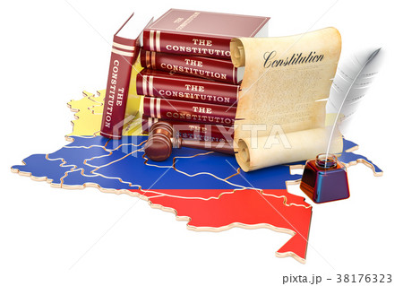 Constitution of Colombia concept, 3D rendering 38176323