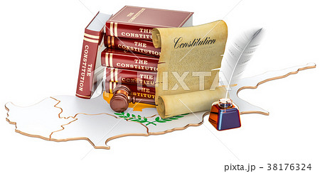 Constitution of Cyprus concept, 3D rendering 38176324