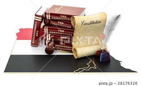 Constitution of Egypt concept, 3D rendering 38176326