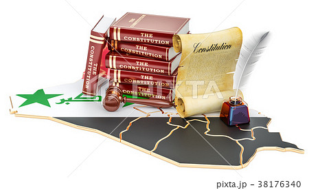 Constitution of Iraq concept, 3D rendering 38176340