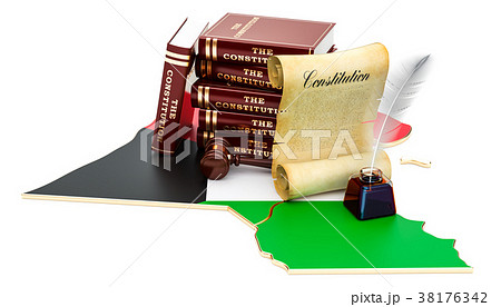 Constitution of Kuwait concept, 3D rendering 38176342