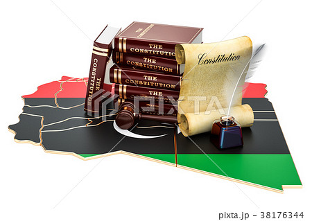 Constitution of Libya concept, 3D rendering 38176344