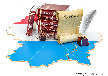 Constitution of Luxembourg concept, 3D rendering 38176348