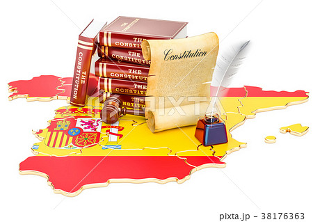Constitution of Spain concept, 3D rendering Constitution of Spain concept, 3D rendering 38176363