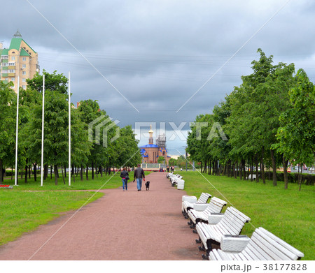 Park at summer. 38177828