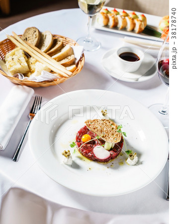beef tartare with egg beef tartare with egg 38178740