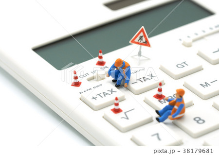 Miniature people Construction worker Keypad TAX 38179681