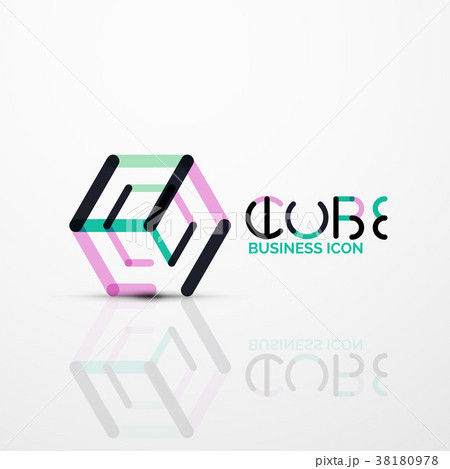 Cube Idea Concept Logo Lineのイラスト素材