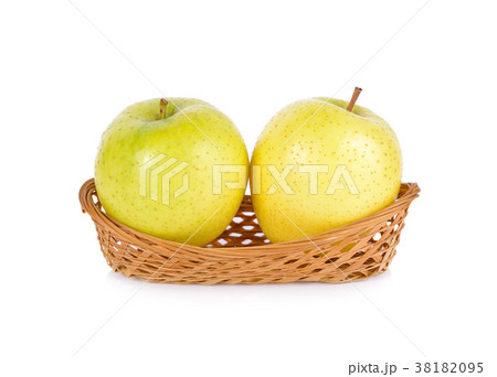 fresh Japanese Toki apples in bamboo basket fresh Japanese Toki apples in bamboo basket 38182095
