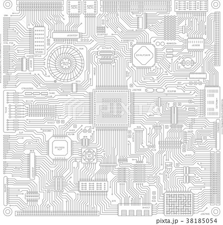 基盤・回路のイメージイラスト 38185054