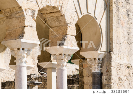 View of horseshoe arches in the ruins of Medina 38185694
