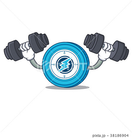 Fitness Electroneum coin chracter cartoon 38186904