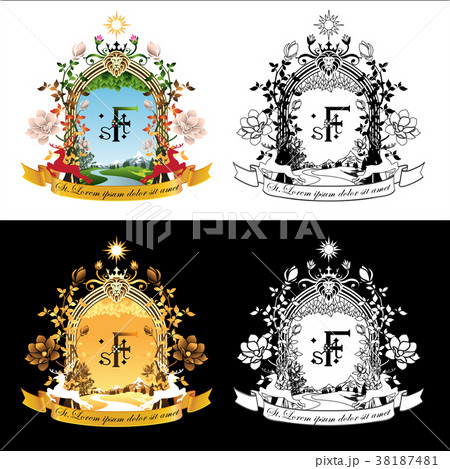 Vector of Natural Essential Product Seal. 38187481