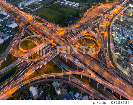 Bangkok Expressway top view Bangkok Expressway top view 38188582