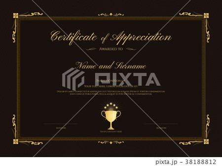 Certificate template, diploma design 38188812