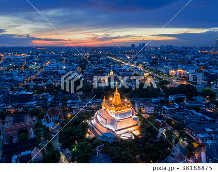 Golden Pagoda called Golden Mountain temple Golden Pagoda called Golden Mountain temple 38188875