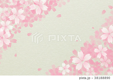 桜 花 春 和紙背景 38188890