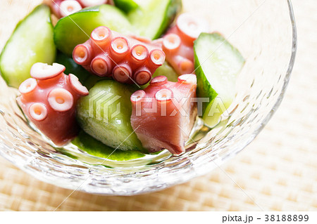 蛸と胡瓜の三杯酢 38188899