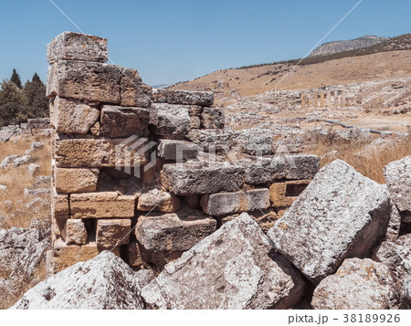 Hierapolis City Ruin in Turkey in Pamukkale. Hierapolis City Ruin in Turkey in Pamukkale. 38189926