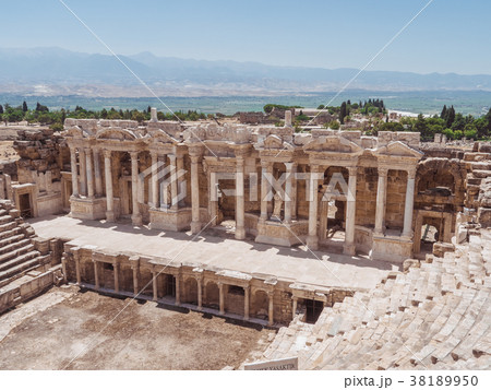 Hierapolis City Ruin in Turkey in Pamukkale. 38189950