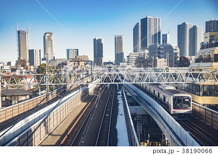元住吉駅 武蔵小杉ビル群 元住吉駅 武蔵小杉ビル群 38190066