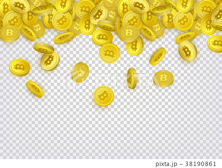 Bitcoin banner, flyer template with golden coins Bitcoin banner, flyer template with golden coins 38190861