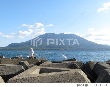 桜島 与次郎浜から 桜島 与次郎浜から 38191291