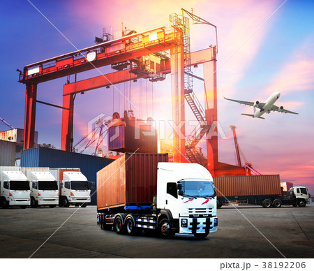 Transportation, import-export logistics concept 38192206