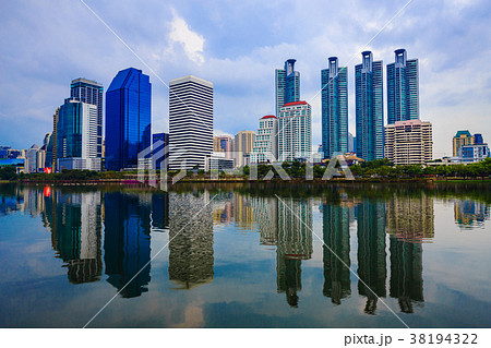 city view at Benjakitti Park, Bangkok, Thailand city view at Benjakitti Park, Bangkok, Thailand 38194322