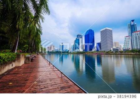 city view at Benjakitti Park, Bangkok, Thailand 38194396