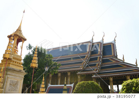 タイ王国　王宮　ワット・プラケーオ（本堂/ウーボーソット） 38195077