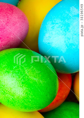 Colored decorated Easter eggs 38196549