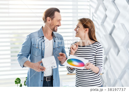 Inspired architects looking at each other 38197737