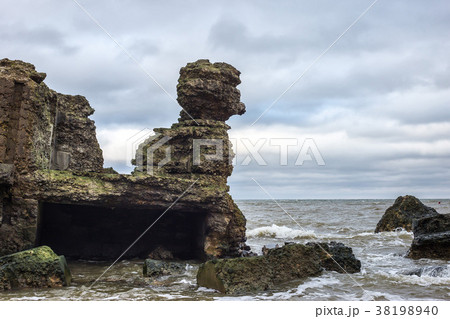 Abandoned fortifications at Baltic sea coast in 38198940